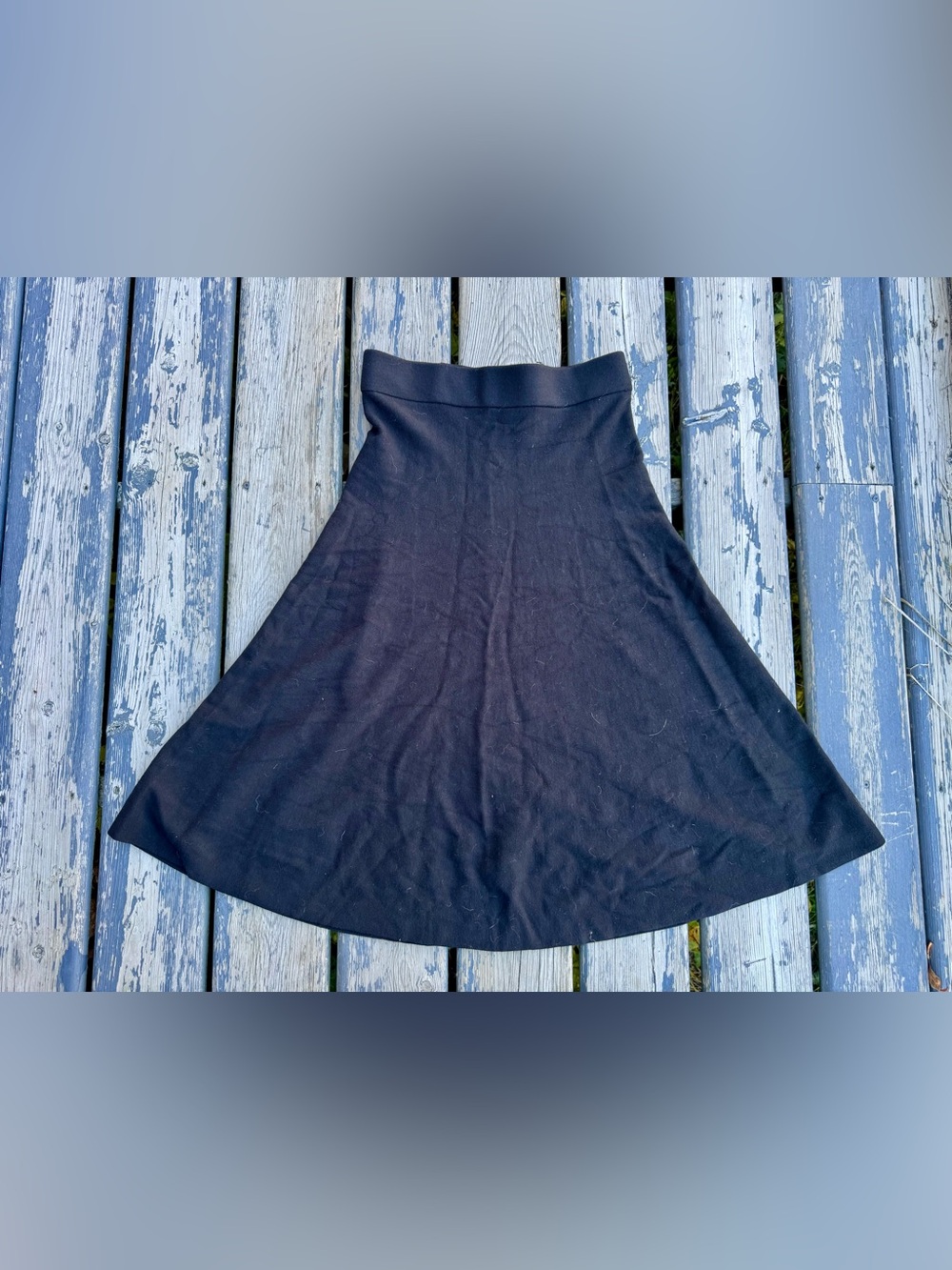H by Halston Black Maxi A-Line Skirt